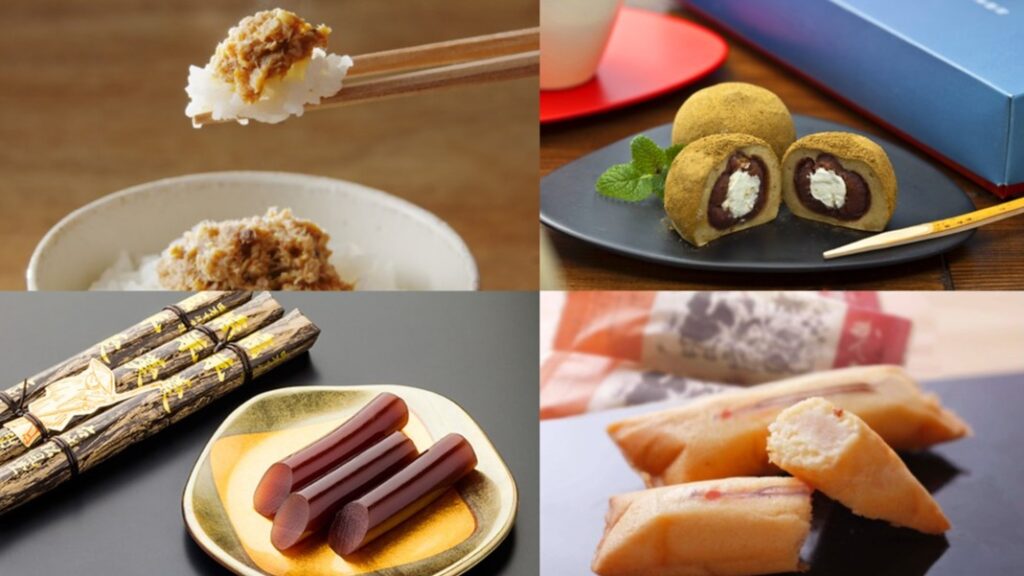 고치(高知) 필수 구매 선물 10선! 차 향 푸딩, 소금 고구마 스틱, 도사 붉은 가쓰오(土佐赤かつお), 전통 명과부터 밥반찬까지 모두 포함