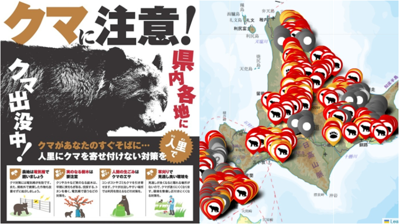 일본 전국 각지 「곰 출몰 지도」 웹사이트 총정리! 홋카이도, 도호쿠(東北), 호쿠리쿠(北陸) 여행 전, 미리 확인하고 안전하게 돌아오세요